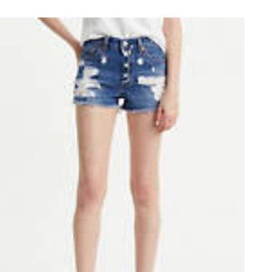 Levi's 501 Distressed Jean Shorts